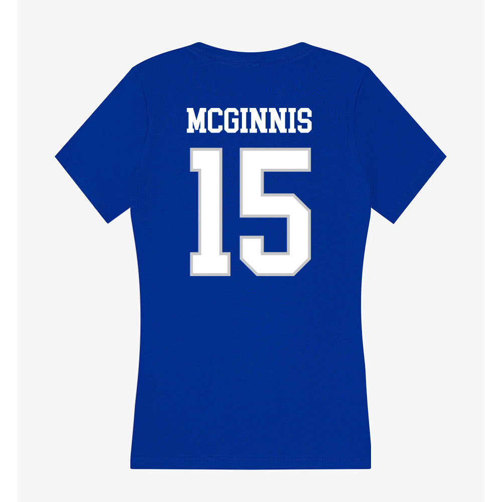 UNC Asheville - NCAA Baseball : Coleman McGinnis - Women's V-Neck T-Shirt-1