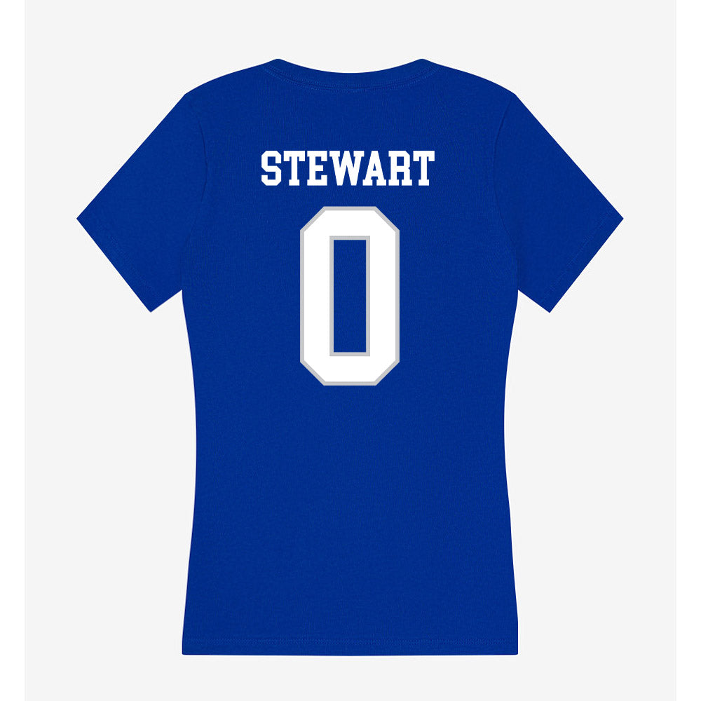 UNC Asheville - NCAA Women's Tennis : Keira Stewart - Women's V-Neck T-Shirt-1