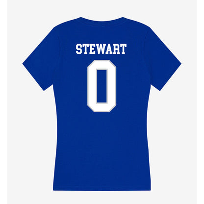 UNC Asheville - NCAA Women's Tennis : Keira Stewart - Women's V-Neck T-Shirt-1