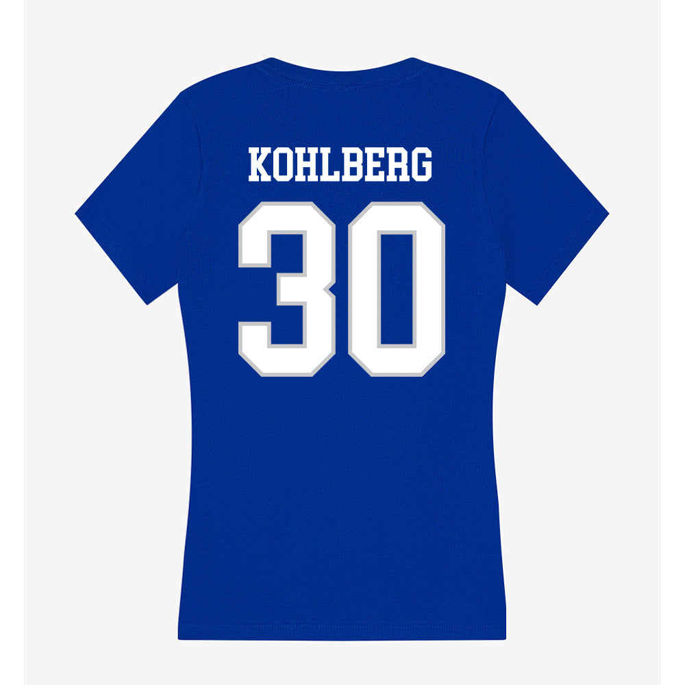 UNC Asheville - NCAA Men's Soccer : Andrew Kohlberg - Women's V-Neck T-Shirt-1