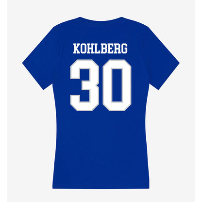 UNC Asheville - NCAA Men's Soccer : Andrew Kohlberg - Women's V-Neck T-Shirt-1