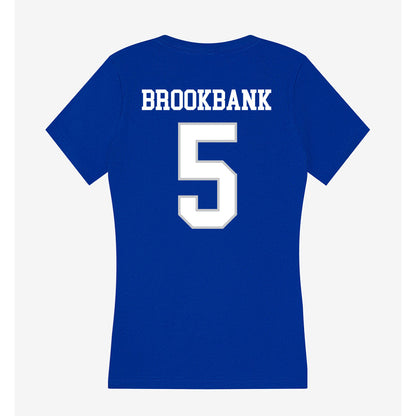 UNC Asheville - NCAA Women's Volleyball : Addie Brookbank - Women's V-Neck T-Shirt-1