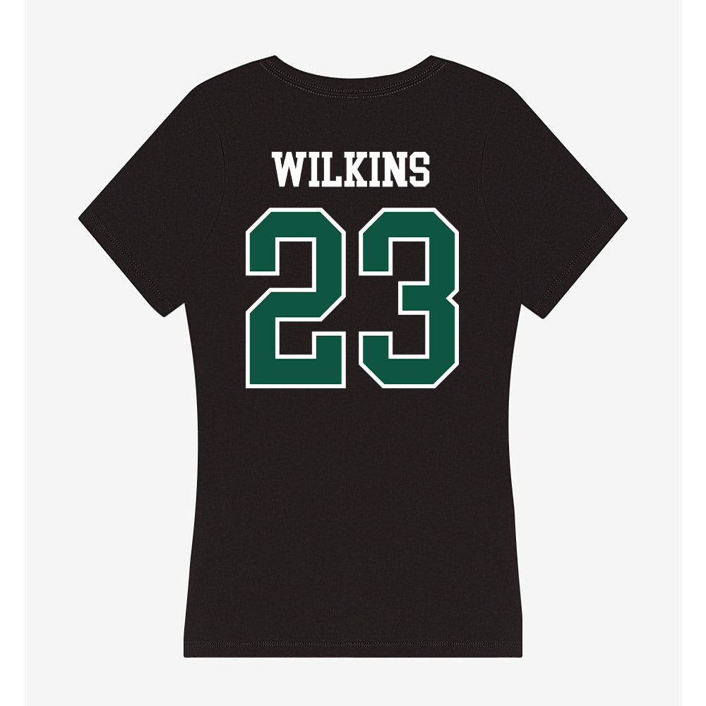 UW Green Bay - NCAA Men's Basketball : Caden Wilkins - Women's V-Neck T-Shirt-1