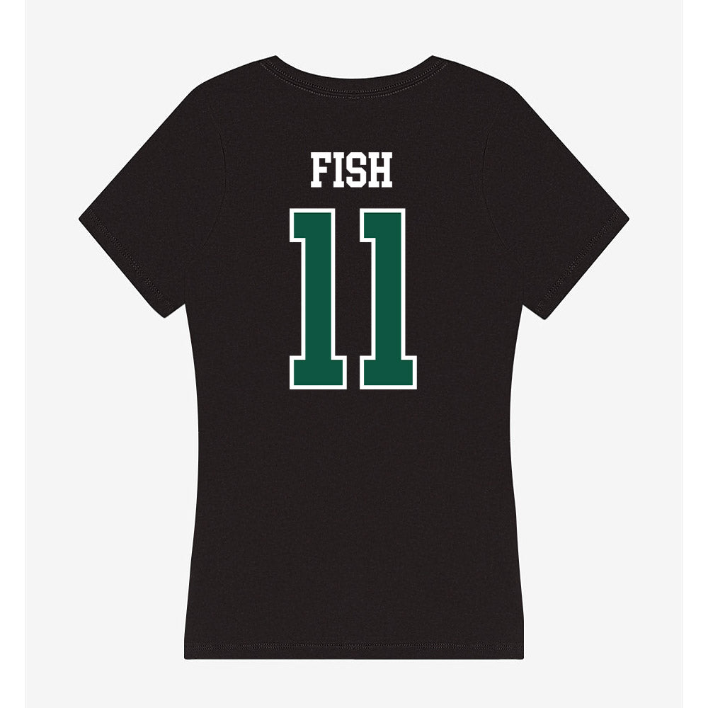 UW Green Bay - NCAA Women's Volleyball : Kirsten Fish - Women's V-Neck T-Shirt-1