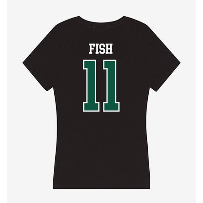UW Green Bay - NCAA Women's Volleyball : Kirsten Fish - Women's V-Neck T-Shirt-1