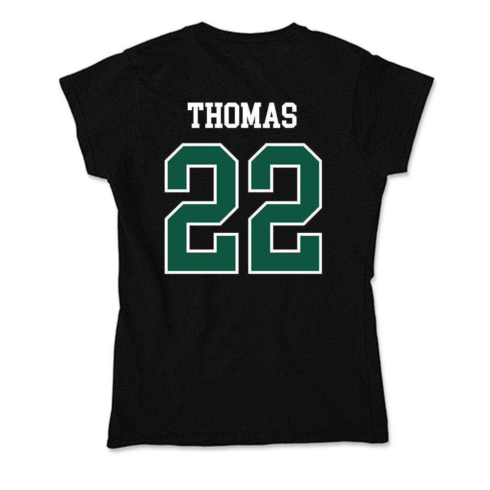 UW Green Bay - NCAA Men's Basketball : LeBron Thomas - Soft Style Women’s T-Shirt-1