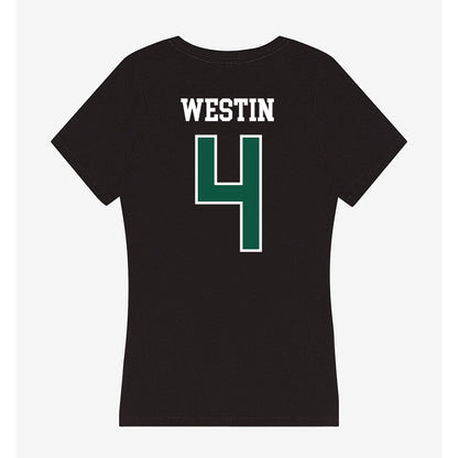 UW Green Bay - NCAA Women's Basketball : Maren Westin - Women's V-Neck T-Shirt-1