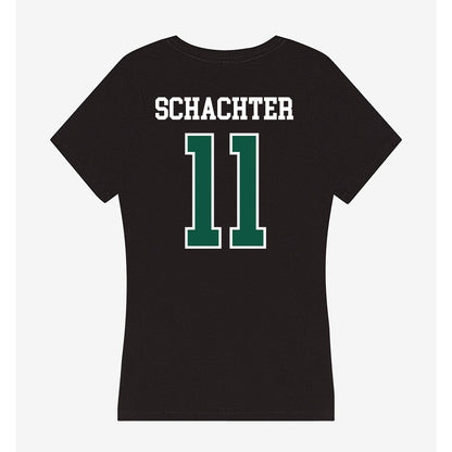 UW Green Bay - NCAA Men's Basketball : Trey Schachter - Women's V-Neck T-Shirt-1