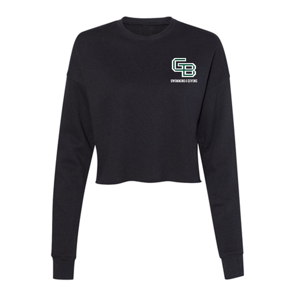 UW Green Bay - NCAA Women's Swimming & Diving : Rachel Everson - Women's Cropped Crew Fleece-0