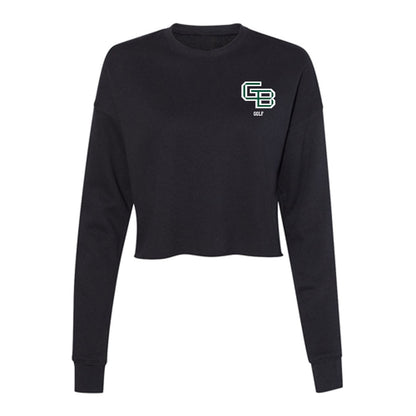 UW Green Bay - NCAA Women's Golf : Pink Mangan - Women's Cropped Crew Fleece-0