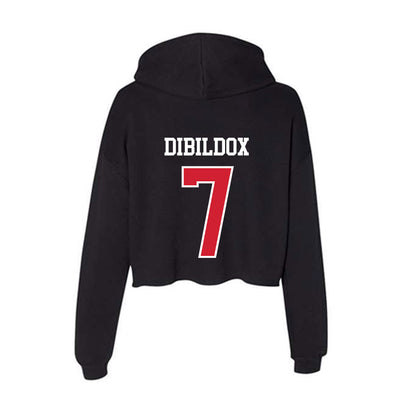 Illinois State - NCAA Men's Tennis : Adrian Dibildox - Women's Crop Fleece Hoodie-1