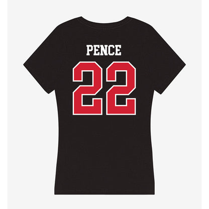 Illinois State - NCAA Men's Basketball : Ty Pence - Women's V-Neck T-Shirt-1