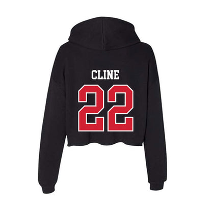 Illinois State - NCAA Women's Soccer : Chloe Cline - Women's Crop Fleece Hoodie-1