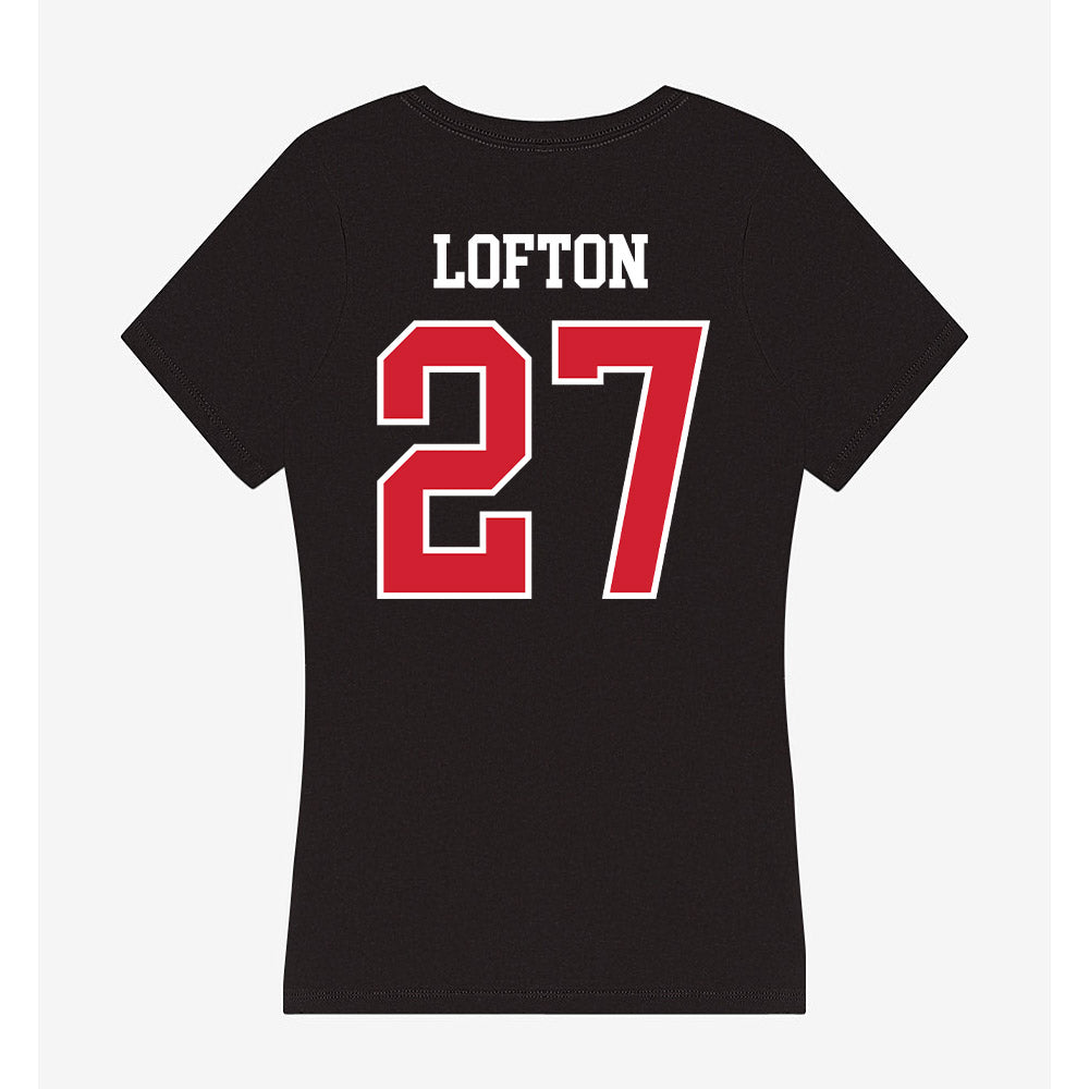 Illinois State - NCAA Football : Tyler Lofton - Women's V-Neck T-Shirt-1