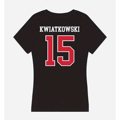 Illinois State - NCAA Football : Chase Kwiatkowski - Women's V-Neck T-Shirt-1