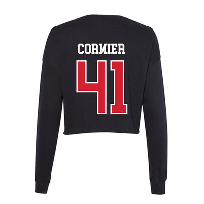 Illinois State - NCAA Baseball : Carson Cormier - Women's Cropped Crew Fleece-1