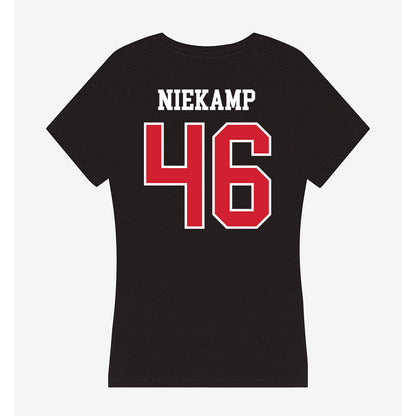 Illinois State - NCAA Football : Tye Niekamp - Women's V-Neck T-Shirt-1