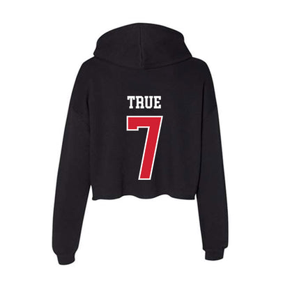 Illinois State - NCAA Football : Nick True - Women's Crop Fleece Hoodie-1
