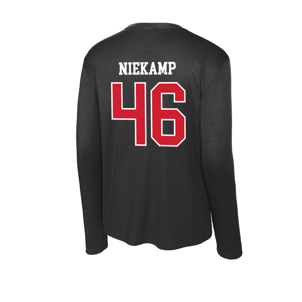 Illinois State - NCAA Football : Tye Niekamp - Activewear Long Sleeve T-Shirt-1