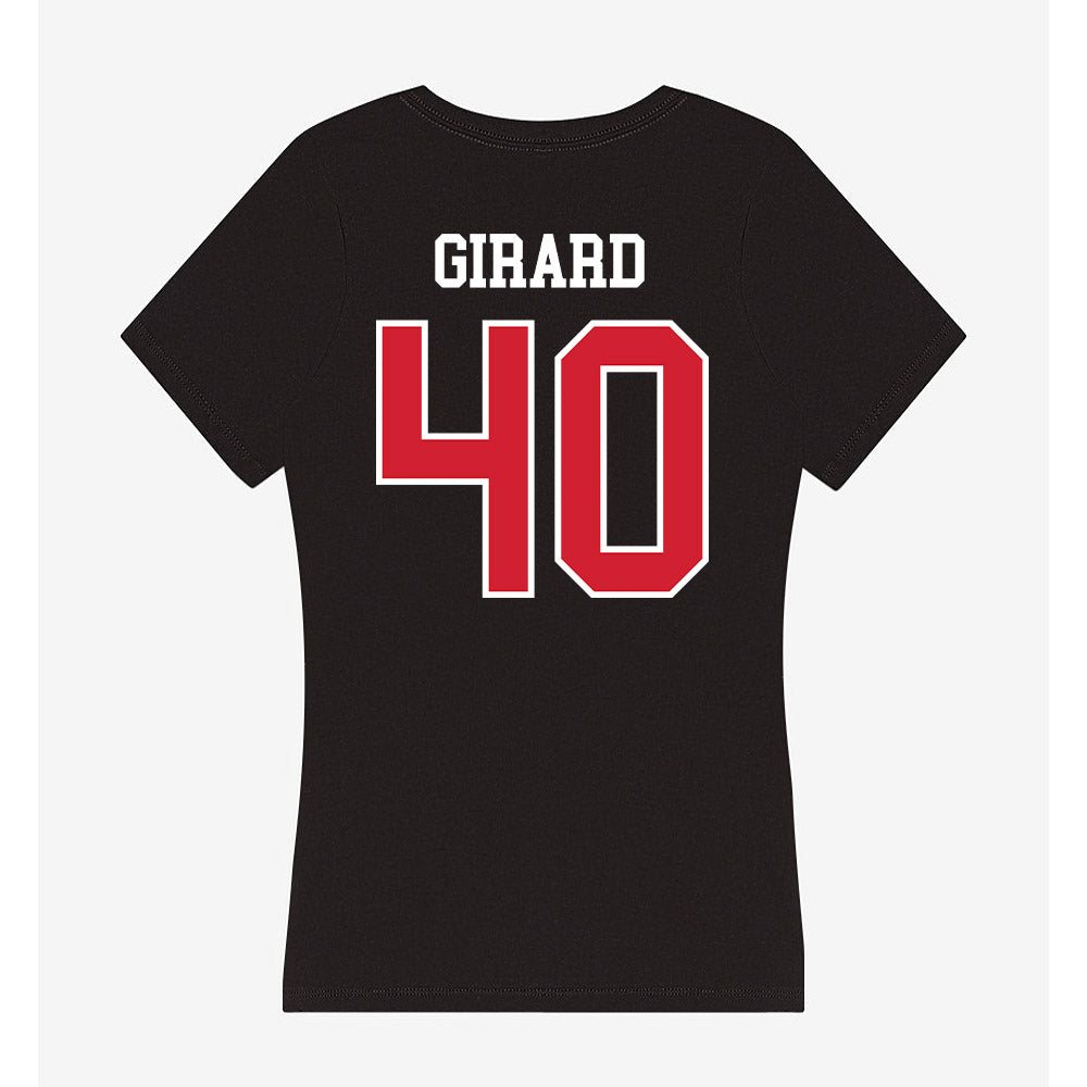 Illinois State - NCAA Baseball : Nolan Girard - Women's V-Neck T-Shirt-1