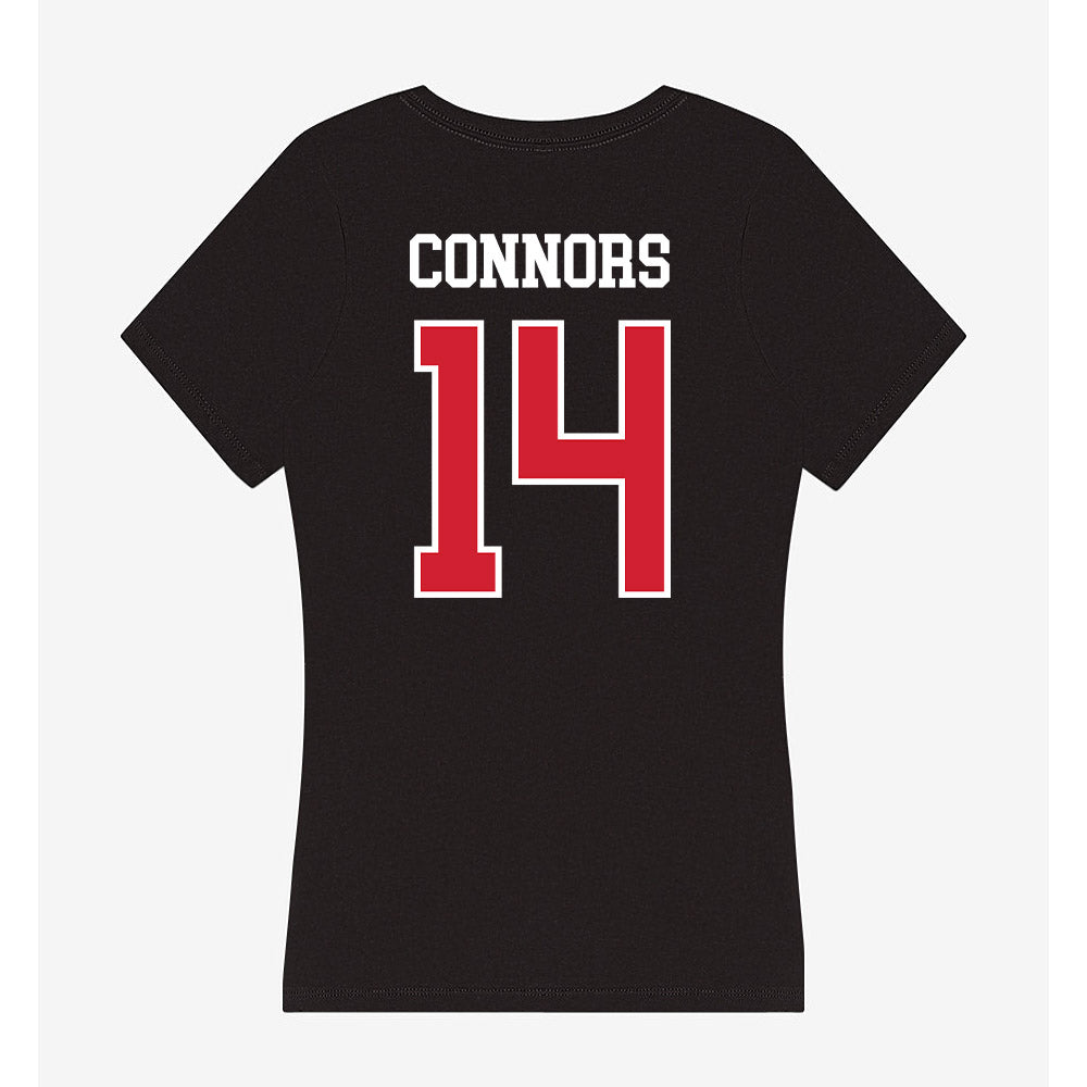 Illinois State - NCAA Football : David Connors - Women's V-Neck T-Shirt-1