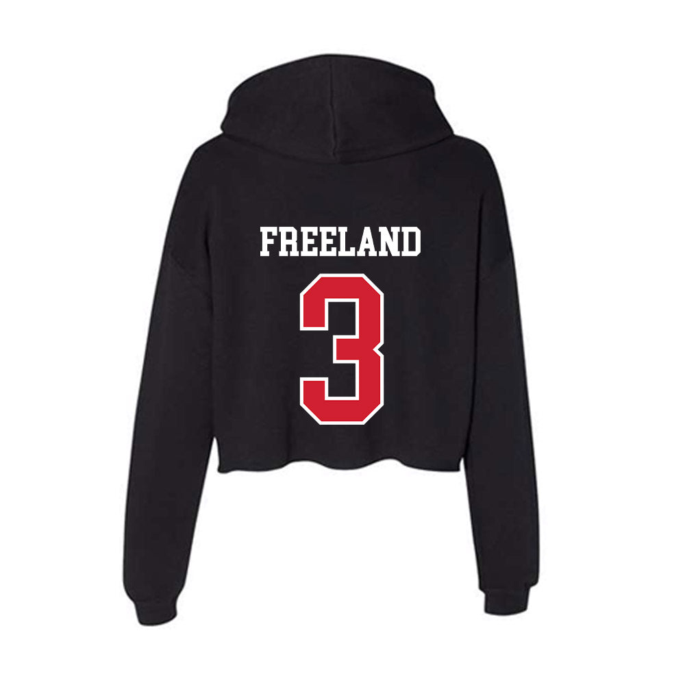 Illinois State - NCAA Softball : Saveea Freeland - Women's Crop Fleece Hoodie-1