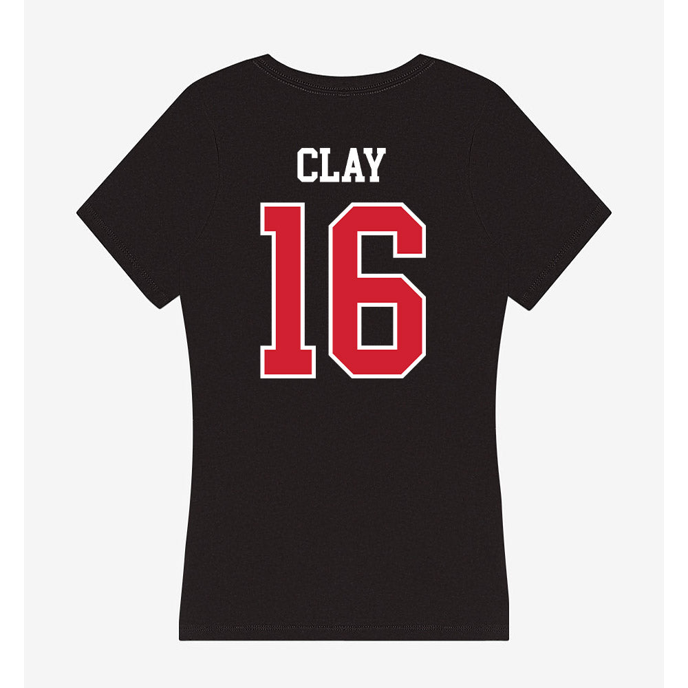 Illinois State - NCAA Football : Rico Clay - Women's V-Neck T-Shirt-1
