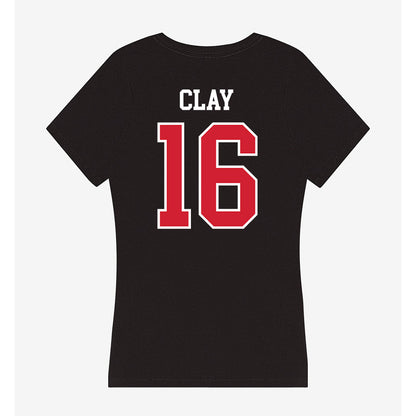 Illinois State - NCAA Football : Rico Clay - Women's V-Neck T-Shirt-1