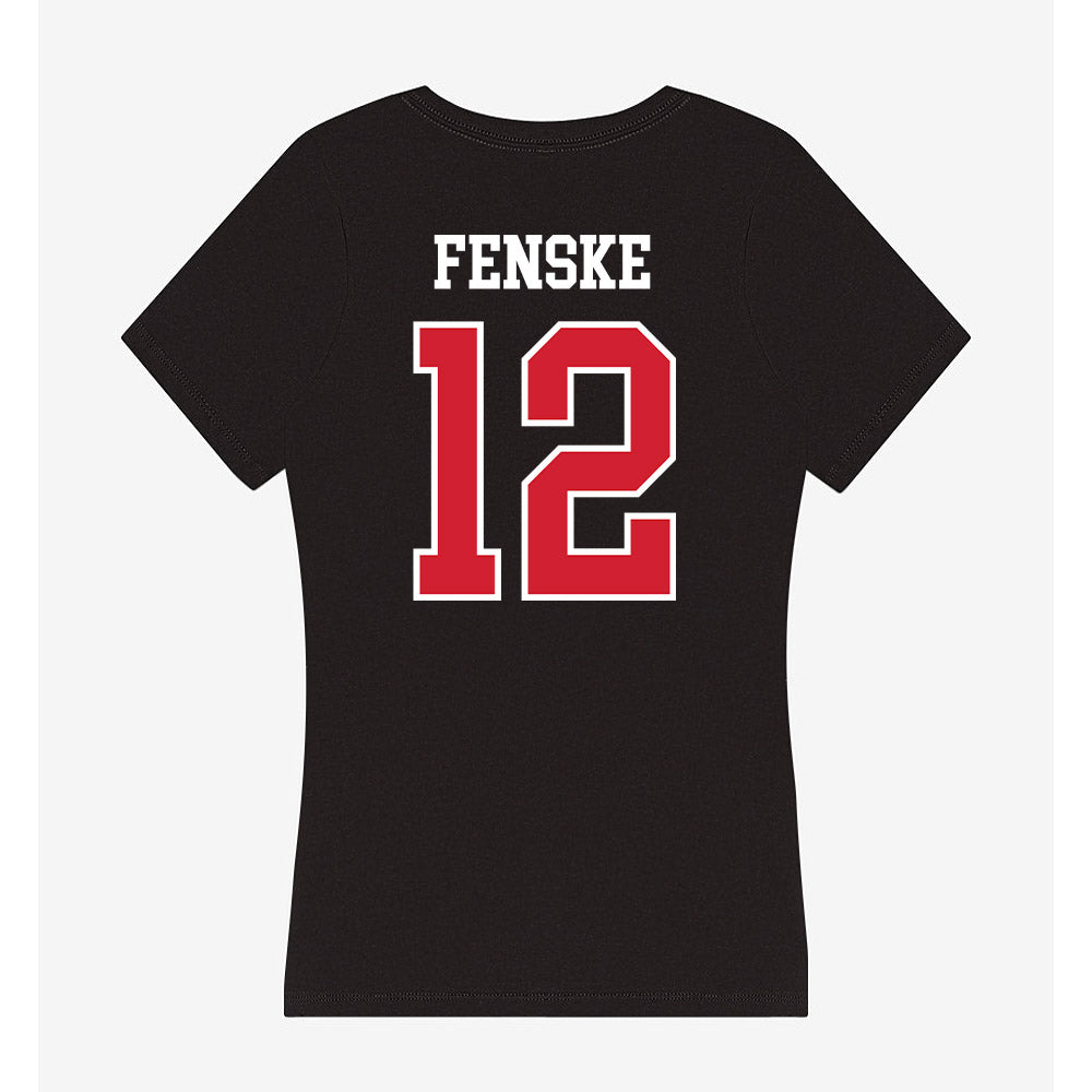Illinois State - NCAA Women's Basketball : Jordan Fenske - Women's V-Neck T-Shirt-1