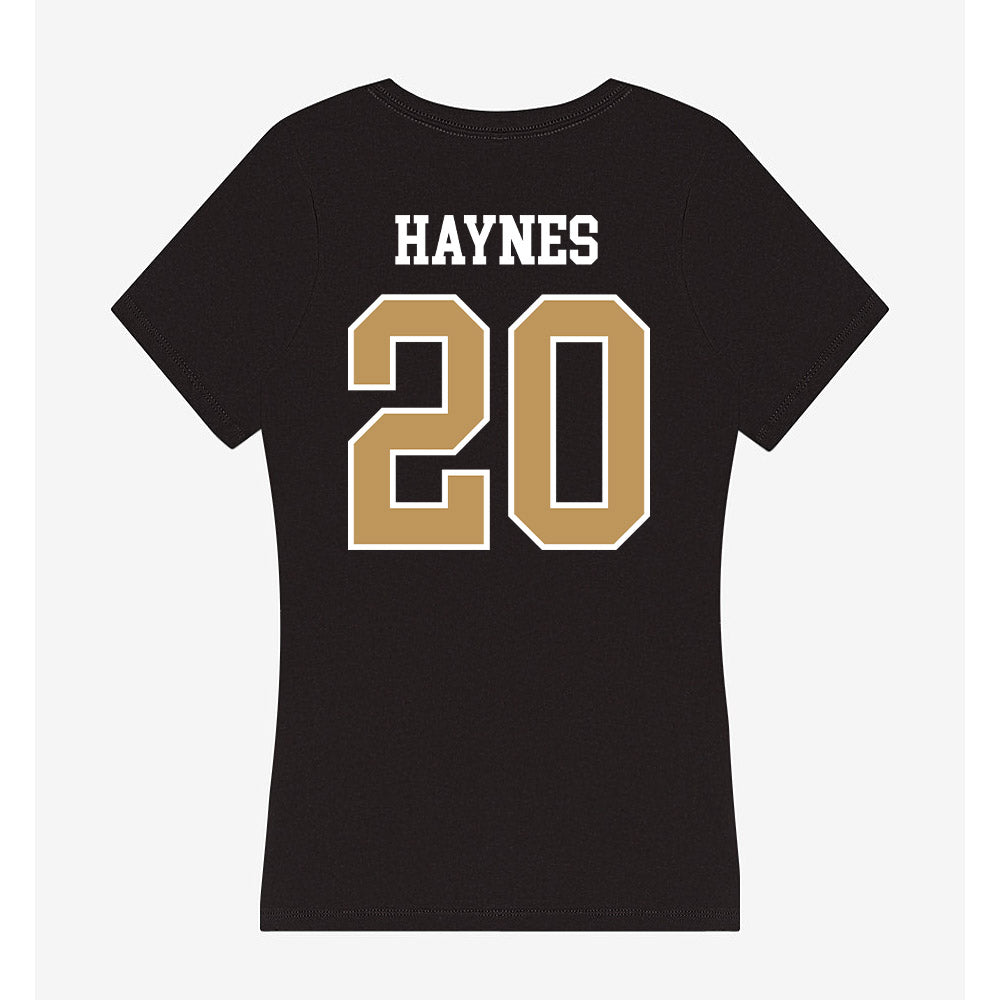 Oakland - NCAA Women's Soccer : Bella Haynes - Women's V-Neck T-Shirt-1