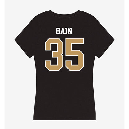 Oakland - NCAA Baseball : Carter Hain - Women's V-Neck T-Shirt-1