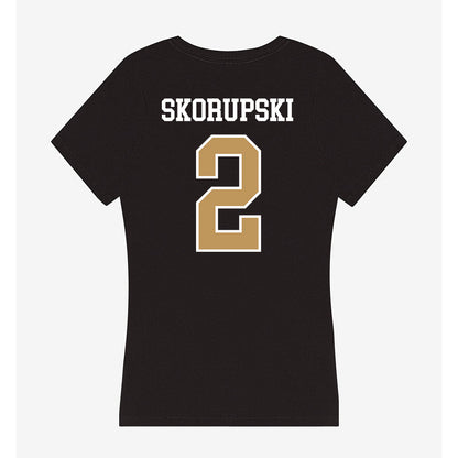 Oakland - NCAA Women's Basketball : Madison Skorupski - Women's V-Neck T-Shirt-1