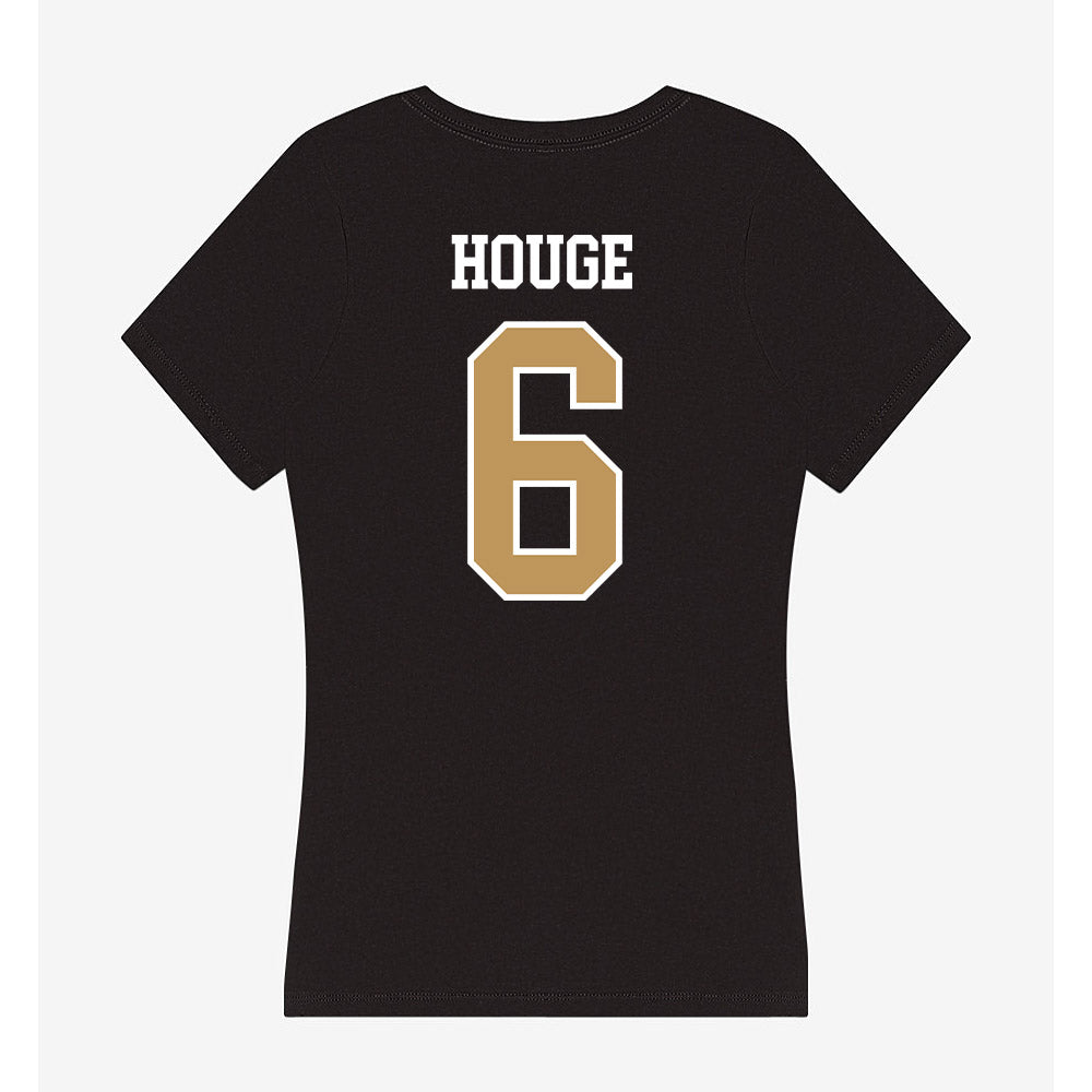 Oakland - NCAA Men's Basketball : Michael Houge - Women's V-Neck T-Shirt-1
