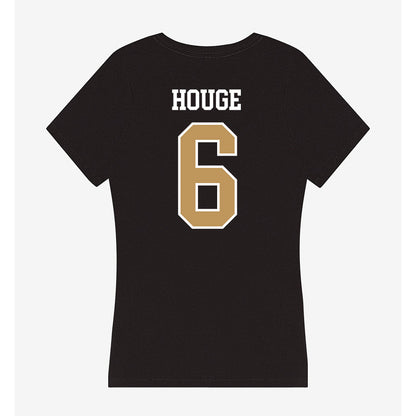 Oakland - NCAA Men's Basketball : Michael Houge - Women's V-Neck T-Shirt-1