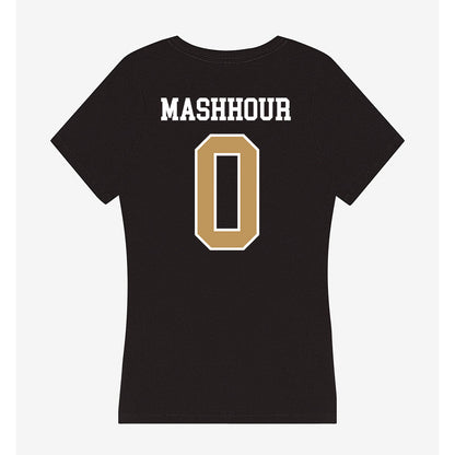Oakland - NCAA Men's Basketball : Nassim Mashhour - Women's V-Neck T-Shirt-1
