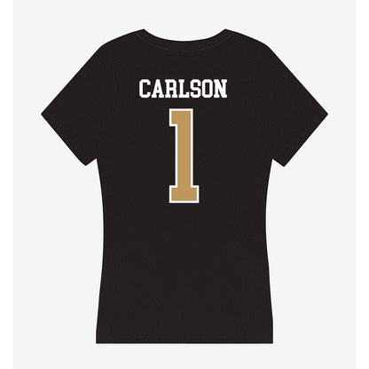 Oakland - NCAA Women's Basketball : Berlynn Carlson - Women's V-Neck T-Shirt-1