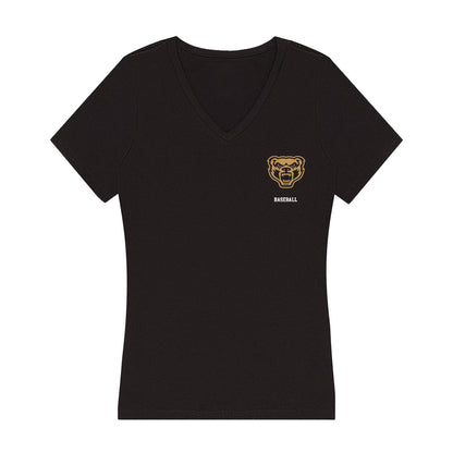 Oakland - NCAA Baseball : Drew Delcollo - Women's V-Neck T-Shirt-0