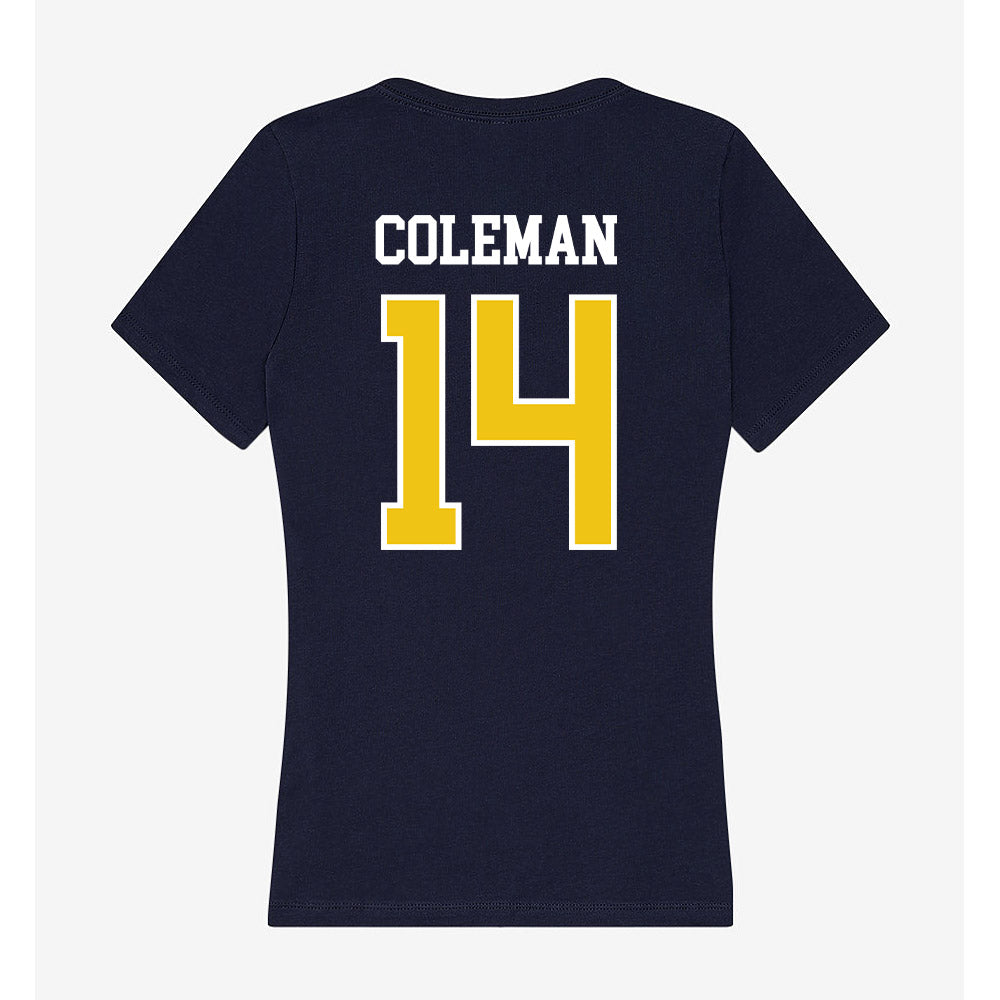 La Salle - NCAA Women's Basketball : Emilia Coleman - Women's V-Neck T-Shirt-1