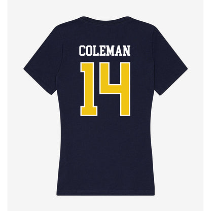 La Salle - NCAA Women's Basketball : Emilia Coleman - Women's V-Neck T-Shirt-1