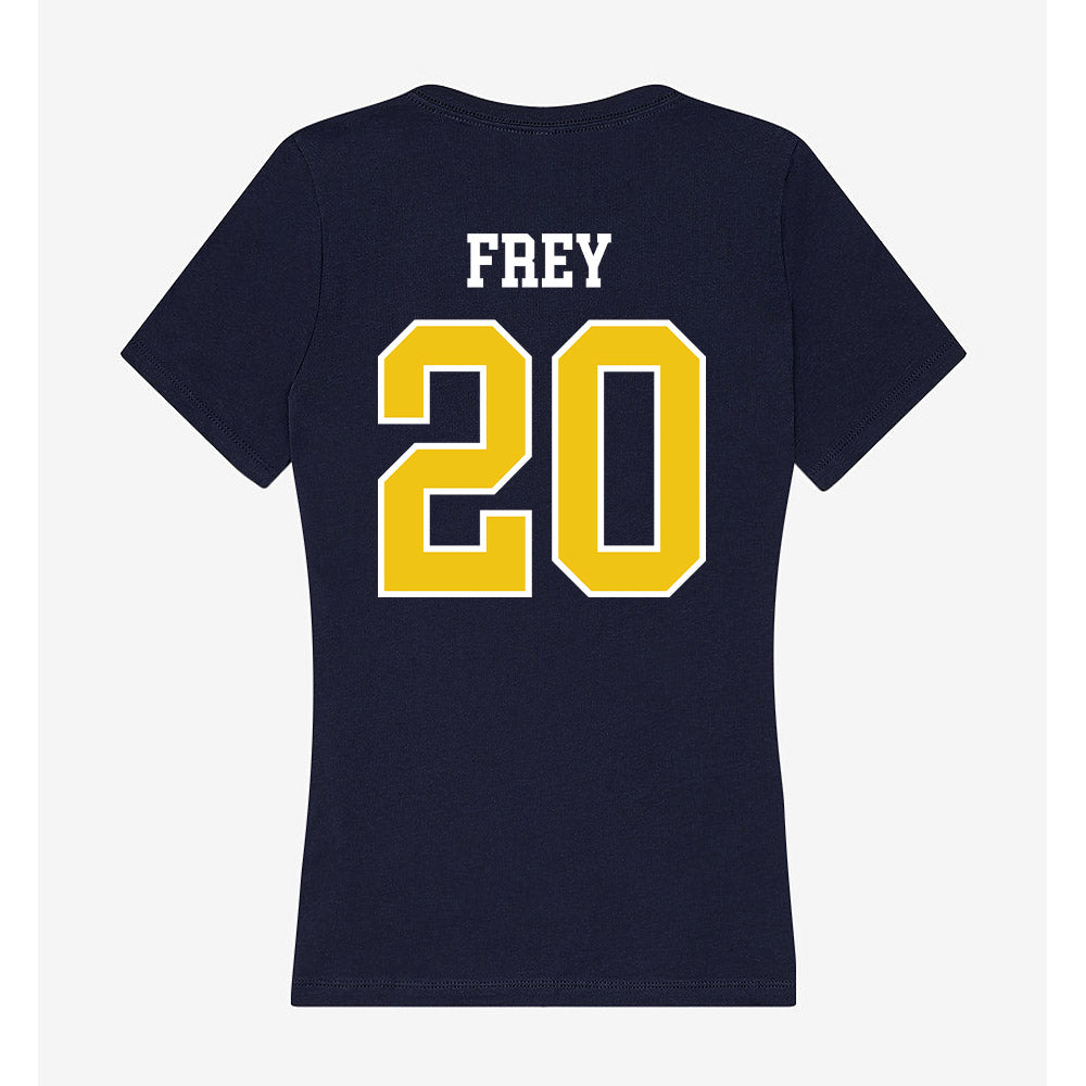 La Salle - NCAA Women's Soccer : Ella Frey Frey - Women's V-Neck T-Shirt-1