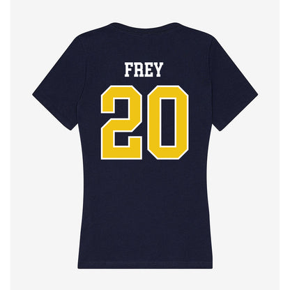 La Salle - NCAA Women's Soccer : Ella Frey Frey - Women's V-Neck T-Shirt-1