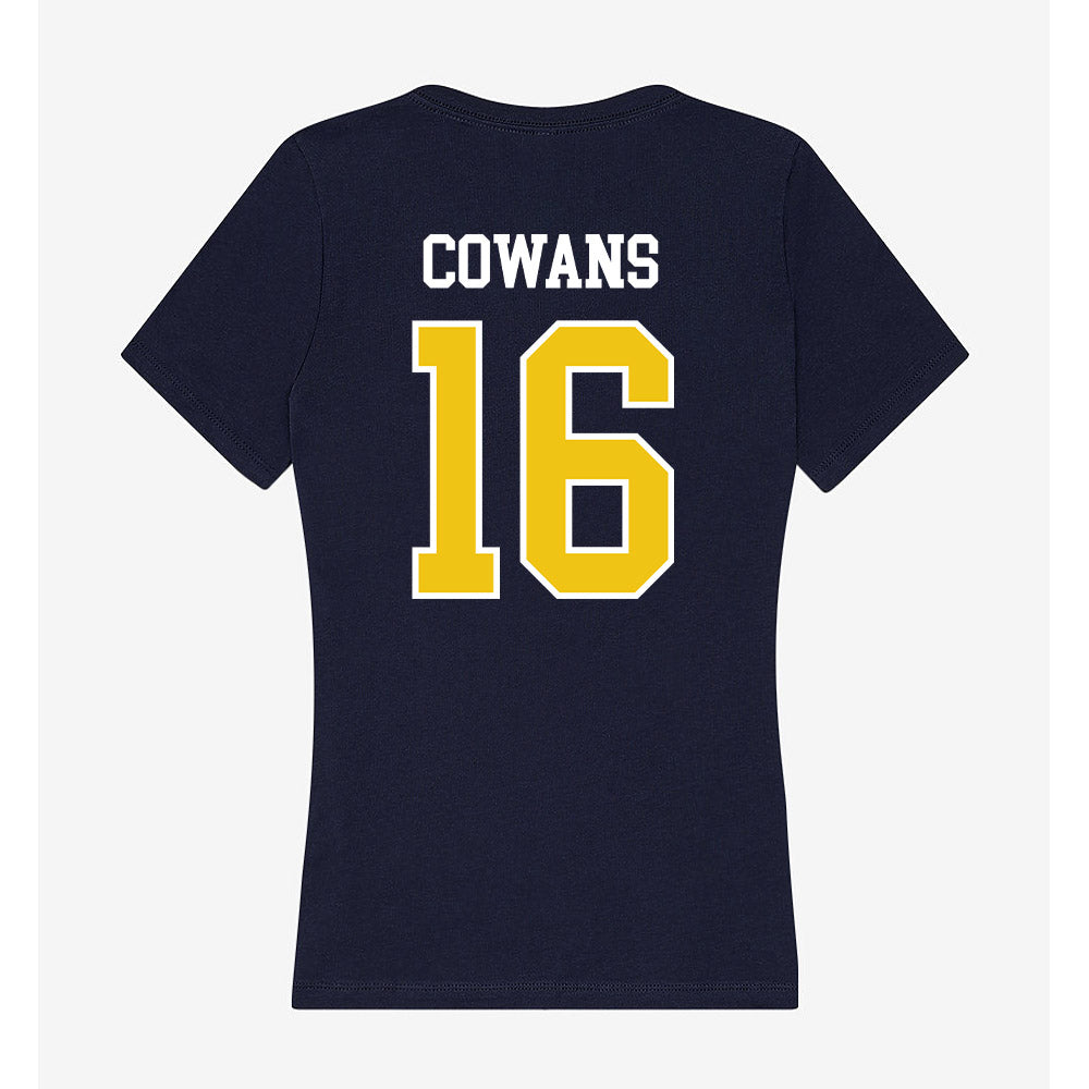 La Salle - NCAA Acrobatics & Tumbling : A'zya Cowans - Women's V-Neck T-Shirt-1