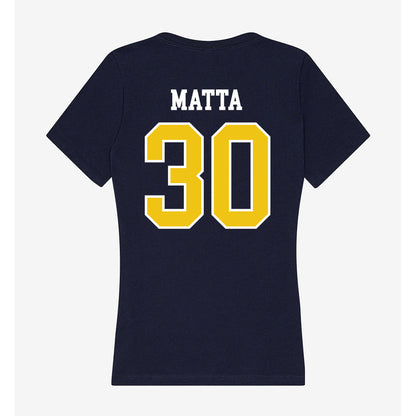 La Salle - NCAA Baseball : Luke Matta - Women's V-Neck T-Shirt-1