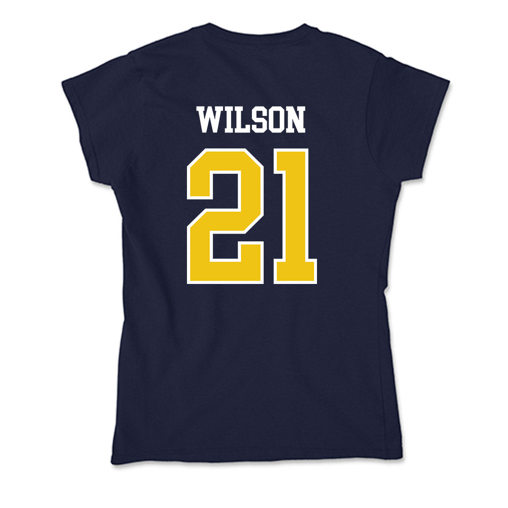 La Salle - NCAA Acrobatics & Tumbling : Janiy'a Wilson - Soft Style Women’s T-Shirt-1