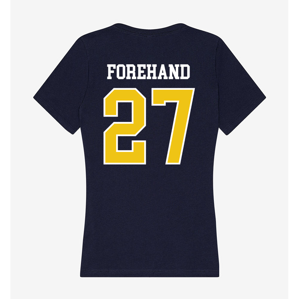 La Salle - NCAA Men's Soccer : Zach Forehand - Women's V-Neck T-Shirt-1