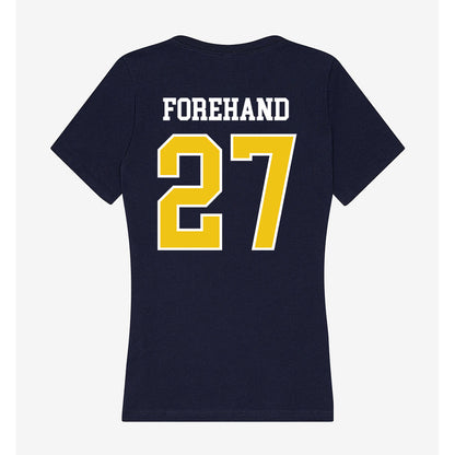 La Salle - NCAA Men's Soccer : Zach Forehand - Women's V-Neck T-Shirt-1