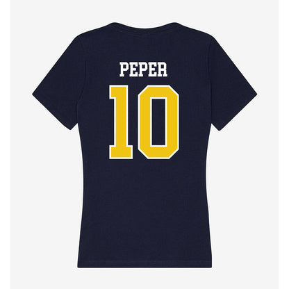 La Salle - NCAA Baseball : Jackson Peper - Women's V-Neck T-Shirt-1