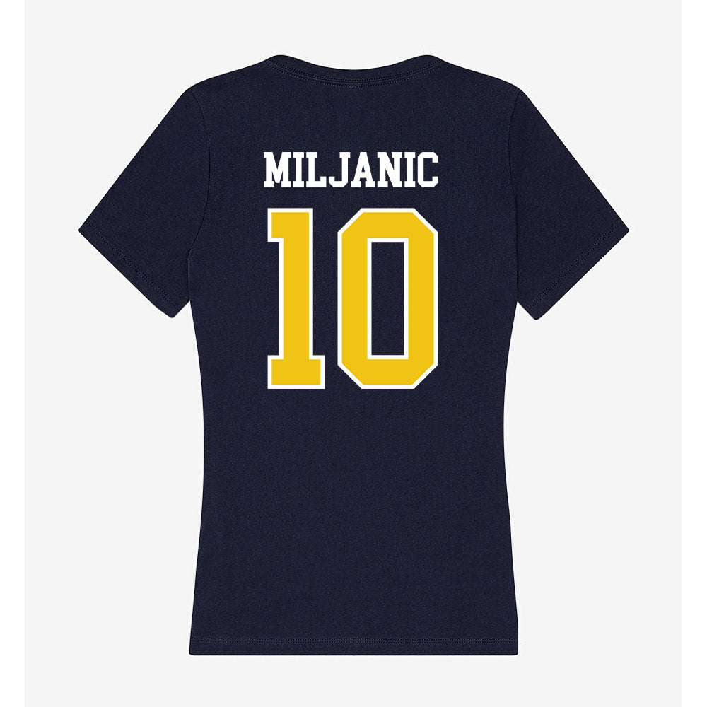 La Salle - NCAA Women's Basketball : Ivona Miljanic - Women's V-Neck T-Shirt-1