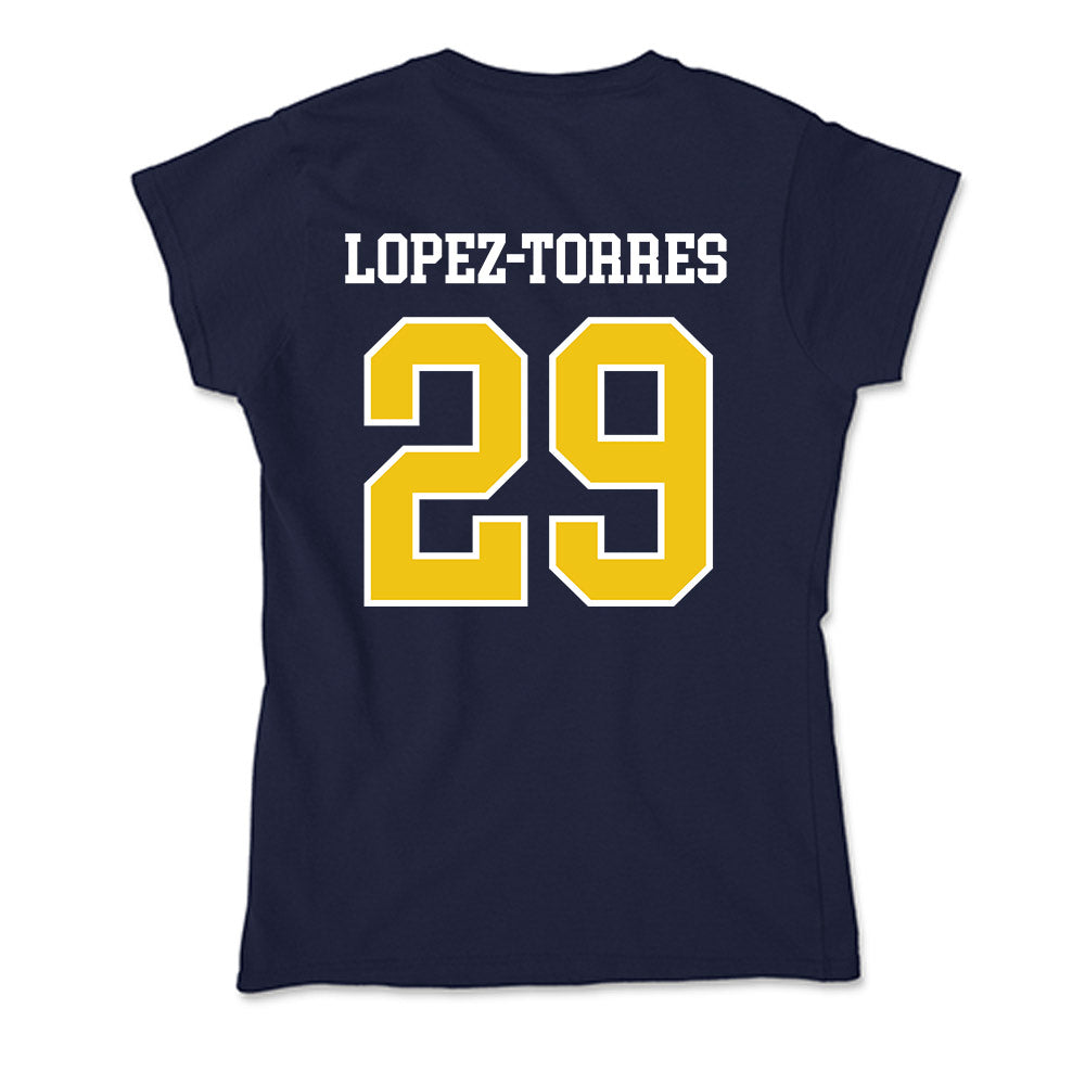 La Salle - NCAA Acrobatics & Tumbling : Mykaylah Lopez-Torres - Soft Style Women’s T-Shirt-1