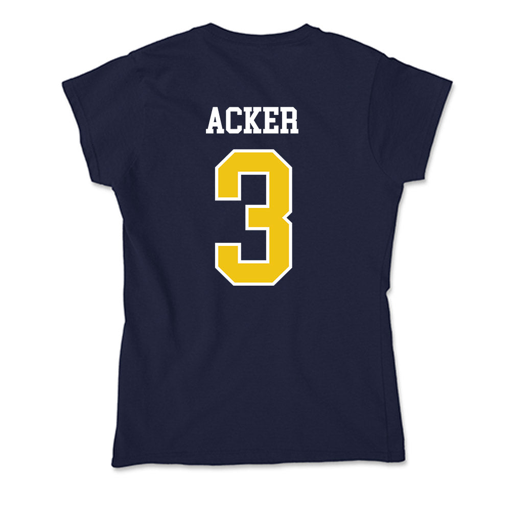 La Salle - NCAA Men's Basketball : Eric Acker - Soft Style Women’s T-Shirt-1